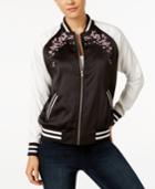 Say What? Juniors' Floral Bomber Jacket