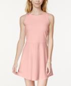 In Awe Of You By Awesomeness Tv Juniors' Bow-back Ponte-knit Fit & Flare Dress