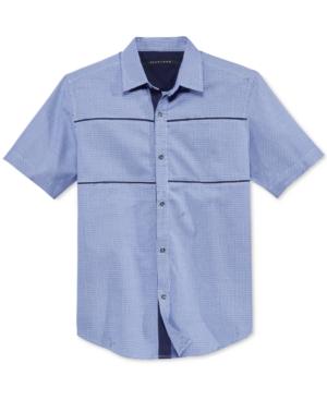 Sean John Men's Dobby Tile Short-sleeve Shirt