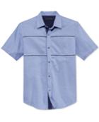 Sean John Men's Dobby Tile Short-sleeve Shirt