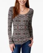 Ultra Flirt Juniors' Printed Pullover Top