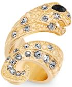Thalia Sodi Gold-tone Pave Snake Ring, Only At Macy's