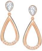Swarovski Pear-cut Crystal And Pave Teardrop Earrings