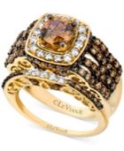Le Vian Certified Bridal Set, Chocolate And White Diamond Engagement Ring Set (2-5/8 Ct. T.w.) In 14k Gold