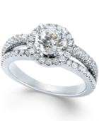 Certified Diamond Engagement Ring In 14k White Gold (1-3/4 Ct. T.w.)