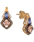 Le Vian Chocolatier Multi-gemstone (1-1/8 Ct. T.w.) & Diamond (3/8 Ct. T.w.) Drop Earrings In 14k Rose Gold