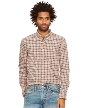 Denim & Supply Ralph Lauren Men's Plaid Cotton Oxford Shirt