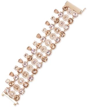 Givenchy Gold-tone Colored Crystal Flex Bracelet