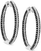 Effy Diamond In & Out Hoop Earrings (2 Ct. T.w.) In 14k White Gold