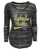 Blue 84 Women's Long-sleeve Washington Huskies Trouble Burnout Striped Top