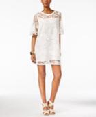 Catherine Catherine Malandrino Mel Embroidered Lace Shift Dress
