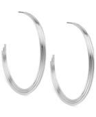 Robert Lee Morris Soho Silver-tone Wire Hoop Earrings