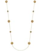 Inc International Concepts Gold-tone Round Stone And Pave Long Necklace, Only At Macy's
