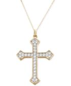 Diamond Cross Pendant Necklace (1 Ct. T.w.) In 14k Gold