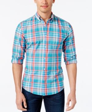 Tommy Hilfiger Men's Noland Custom Fit Plaid Long-sleeve Shirt