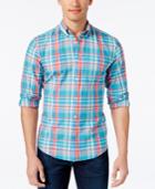 Tommy Hilfiger Men's Noland Custom Fit Plaid Long-sleeve Shirt