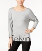 Calvin Klein Dolman-sleeve Logo Top