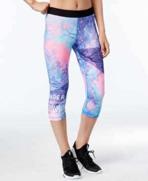 Reebok Speedwick Tree Printed Capri Leggings