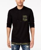 American Rag Men's Camo-trim Hoodie, Created For Macy's