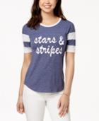 Rebellious One Juniors' Stars & Stripes Graphic T-shirt