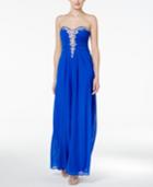 Blondie Nites Juniors' Embellished A-line Gown