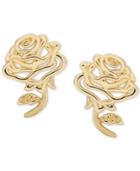 Disney Children's Belle Rose Stud Earrings In 14k Gold