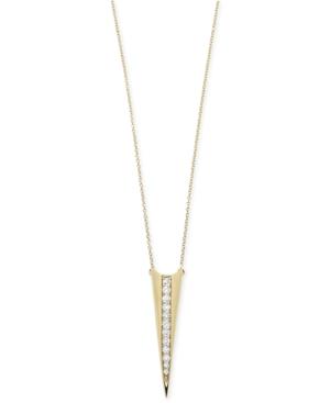 Diamond Long Triangle Pendant Necklace (1/2 Ct. T.w.) In 14k Gold