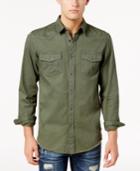 American Rag Men's Agnus Distressed Solid Shirt, Created For Macy's