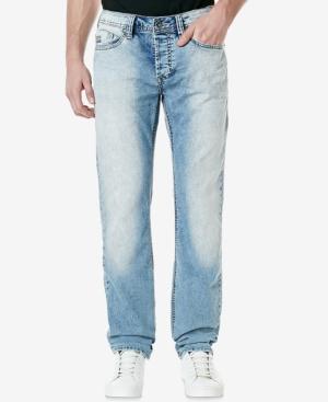 Buffalo David Bitton Men's Evan-x Slim-fit Light Blue Stretch Jeans