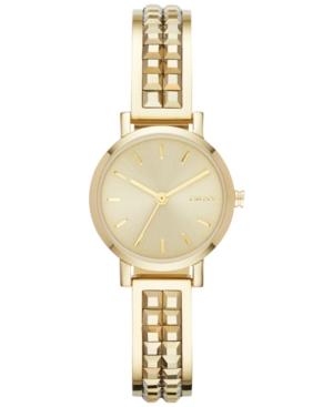 Dkny Women's Soho Gold-tone Stainless Steel Bangle Bracelet Watch 24mm Ny2278