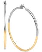 Kenneth Cole New York Two-tone Large Hoop Earrings