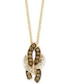 Le Vian Chocolatier Diamond 18 Pendant Necklace (1/5 Ct. T.w.) In 14k Gold