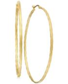 Twisted Hoop Earrings In 14k Gold Over Vermeil