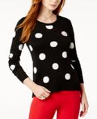 Maison Jules Embroidered Cat Sweater, Created For Macy's