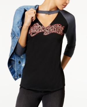 Freeze 24-7 Juniors' Aerosmith Graphic Choker Top