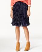 Maison Jules Polka-dot Accordion Skirt, Only At Macy's