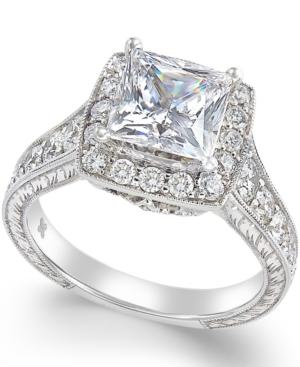 Diamond Engagement Ring In 18k White Gold (2-3/8 Ct. T.w.)