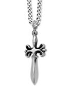 King Baby Men's Dagger Pendant Necklace In Sterling Silver