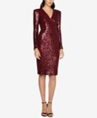 Fame And Partners Open-back Sequined Sheath Dress