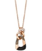 Le Vian Exotics Diamond Pendant Necklace (1/2 Ct. T.w.) In 14k Rose Gold