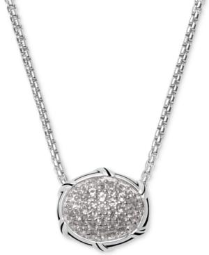Peter Thomas Roth White Topaz 22 Pendant Necklace (5/8 Ct. T.w.) In Sterling Silver