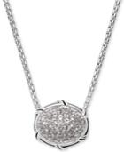 Peter Thomas Roth White Topaz 22 Pendant Necklace (5/8 Ct. T.w.) In Sterling Silver