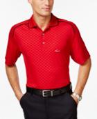 Greg Norman For Tasso Elba Embossed Geometric Print Polo Shirt