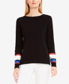 Vince Camuto Cotton Colorblocked Sweater