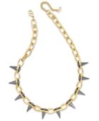 Abs By Allen Schwartz Two-tone Spike Collar Necklace