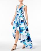 Calvin Klein Floral-print High-low Gown