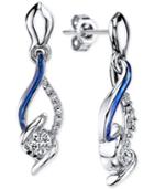 Sirena Jeans Diamond Drop Earrings In 14k White Gold (1/4 Ct. T.w.)