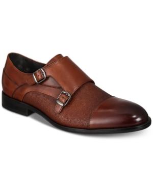 Alfani Men's Luxton Textured Double Monk Cap-toe Loafers, Created For Macy's Men's Shoes
