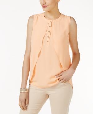 Thalia Sodi Draped High-low Shell, Only At Macy's