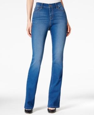 Style & Co. Petite Bootcut Tummy-control Jeans, Medium Wash, Only At Macy's